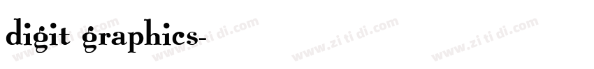 digit graphics字体转换